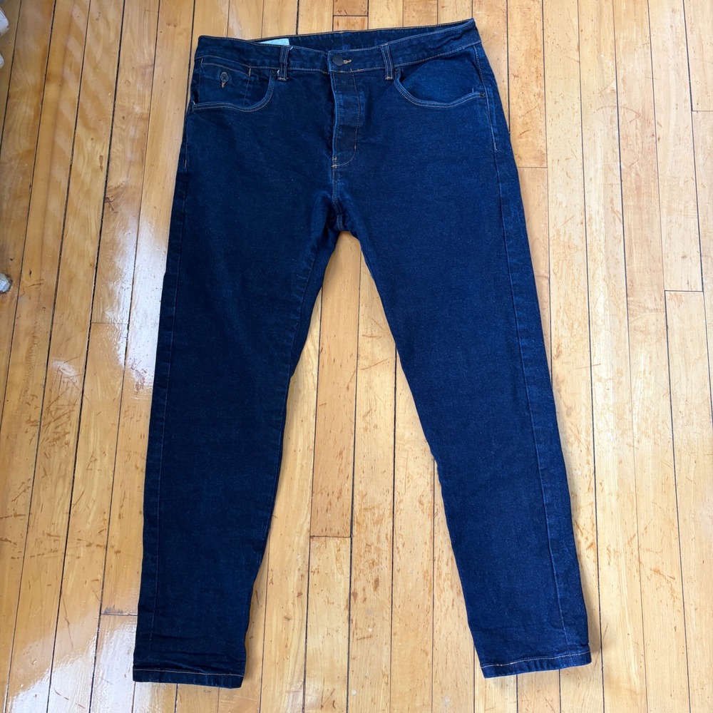 Anatomy Jeans Mens 36x30 Selvedge Denim Button Fly Straight Leg Streetwear